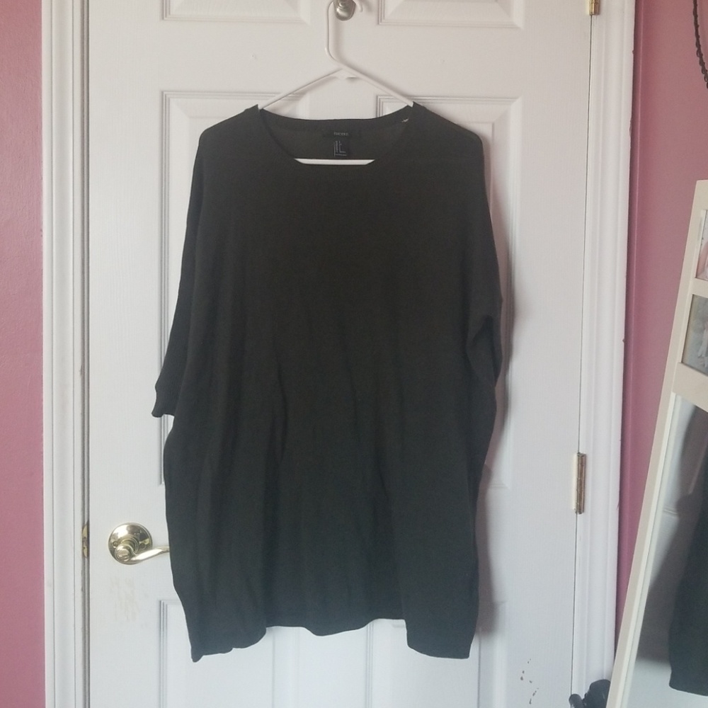 Dark green sweater dress